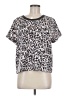 Varley Animal Print Silver Short Sleeve Top Size M - photo 1