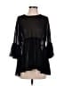 BCBGeneration Black 3/4 Sleeve Blouse Size S - photo 1