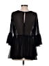 BCBGeneration Black 3/4 Sleeve Blouse Size S - photo 2