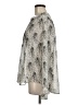 Veronica M. Animal Print Silver Long Sleeve Blouse Size M - photo 5