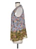 CAbi 100% Polyester Floral Green Blue Sleeveless Blouse Size M - photo 5