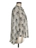 Veronica M. Animal Print Silver Long Sleeve Blouse Size M - photo 4