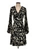 H&M 100% Polyester Animal Print Black Cocktail Dress Size S - photo 1