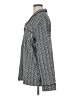 Assorted Brands Chevron-herringbone Silver Long Sleeve Button-Down Shirt Size M - photo 5