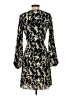 H&M 100% Polyester Animal Print Black Cocktail Dress Size S - photo 2