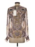 Hale Bob 100% Viscose Gold Long Sleeve Blouse Size XS - photo 2