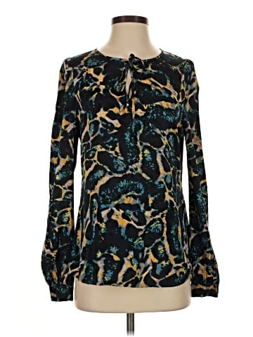 Classiques Entier Long Sleeve Silk Top (view 1)