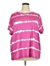 Shein Curve Tie-dye Pink Short Sleeve Top Size 20 Plus (4) - photo 1