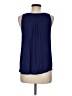 Express Outlet 100% Polyester Blue Sleeveless Blouse Size M - photo 2