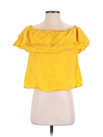 BCBGMAXAZRIA Short Sleeve Blouse (view 1)