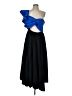 AMUR 100% Recycled Polyester Color Block Blue Cocktail Dress Size 12 - photo 1