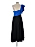 AMUR 100% Recycled Polyester Color Block Blue Cocktail Dress Size 12 - photo 2