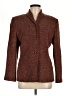 Rena Rowan Tweed Brown Wool Blazer Size 8 - photo 1