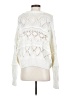 JS71 100% Cotton White Pullover Sweater Size S - photo 2