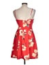 Soprano 100% Polyester Tropical Red Orange Cocktail Dress Size L - photo 2