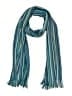 Unbranded 100% Acrylic Stripes Teal Blue Scarf One size - photo 1