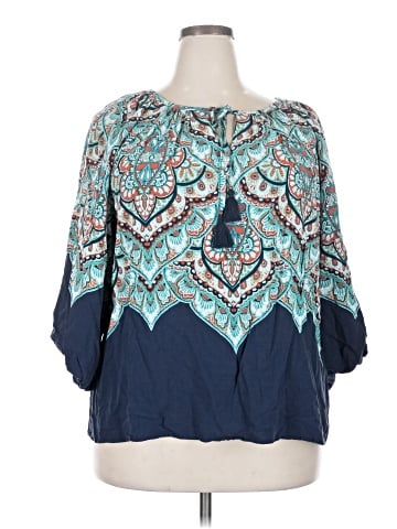 Ruby Rd. 3/4 Sleeve Blouse (view 1)