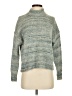 J.Crew Tweed Teal Turtleneck Sweater Size XXS - photo 1
