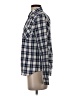 UNTUCKit 100% Cotton Checkered-gingham Blue Long Sleeve Button-Down Shirt Size 4 - photo 5
