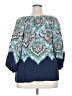 Ruby Rd. 100% Rayon Teal 3/4 Sleeve Blouse Size 2X - photo 2