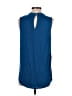 Ann Taylor LOFT 100% Polyester Blue Sleeveless Blouse Size S - photo 2