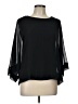 Zara Black 3/4 Sleeve Blouse Size L - photo 1