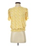 MICHAEL Michael Kors Yellow Short Sleeve Blouse Size S - photo 1