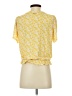 MICHAEL Michael Kors Yellow Short Sleeve Blouse Size S - photo 2
