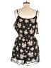 Maurices 100% Polyester Floral Black Romper Size M - photo 2