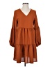 Unbranded Solid Brown Casual Dress Size S - photo 1
