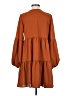 Unbranded Solid Brown Casual Dress Size S - photo 2