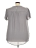 Torrid Gray Short Sleeve Blouse Size 3X Plus (3) - photo 2