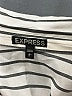 Express Stripes Ivory Long Sleeve Blouse Size L - photo 7