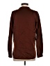 Vince. 100% Silk Brown Long Sleeve Polo Size XXS - photo 2