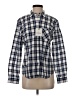 UNTUCKit 100% Cotton Checkered-gingham Blue Long Sleeve Button-Down Shirt Size 0 - photo 1