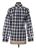 UNTUCKit 100% Cotton Checkered-gingham Blue Long Sleeve Button-Down Shirt Size 0 - photo 2