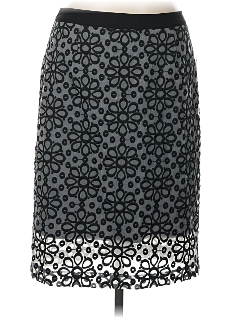 Pre-owned Halogen Formal Skirt In Gray