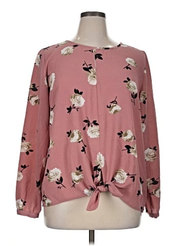 Roz & Ali Long Sleeve Blouse (view 1)