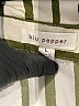 Blu Pepper 100% Polyester Stripes Green Long Sleeve Blouse Size L - photo 7