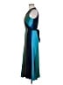 Diane von Furstenberg 100% Polyester Teal Sleeveless Top Size 6 - photo 5