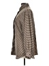 Shein 100% Polyester Houndstooth Brown Long Sleeve Blouse Size L - photo 5