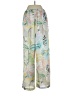 Dress Forum 100% Polyester Tropical Silver Casual Pants Size S - photo 2