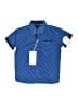 CRAFT + FLOW 100% Polyester Polka Dots Blue Short Sleeve Button-Down Shirt Size 4 - 5 - photo 1