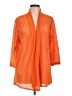 Slinky Brand 100% Polyester Orange Cardigan Size L - photo 1