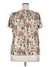 Haband! 100% Polyester Ivory Short Sleeve Blouse Size XXL - photo 2