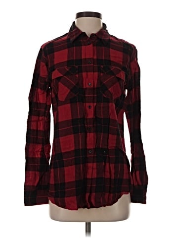 Express Outlet Long Sleeve Button-Down Shirt (view 1)