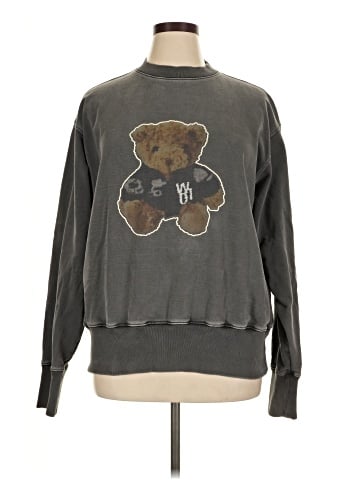WELLDONE Denim Jacket Teddy Sweatshirt (view 1)