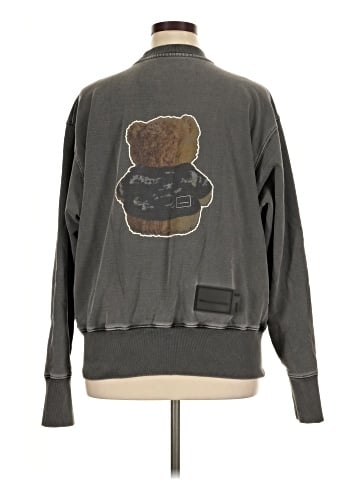 WELLDONE Denim Jacket Teddy Sweatshirt (view 2)