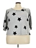Adrienne Vittadini Stars Gray 3/4 Sleeve Top Size 3X - photo 1