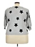 Adrienne Vittadini Stars Gray 3/4 Sleeve Top Size 3X - photo 2